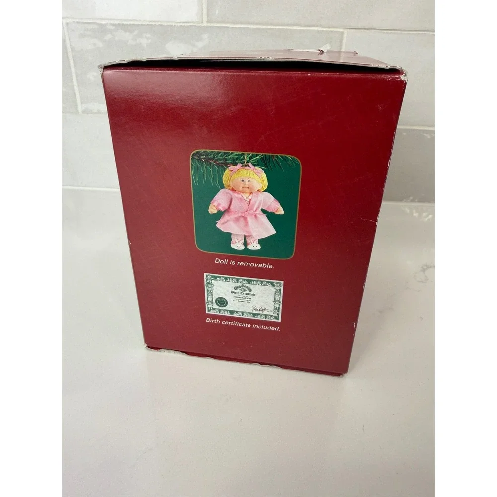 Carlton Cards Cabbage Patch Kids Christmas Rose Ornament 2004 Pink Robe 128